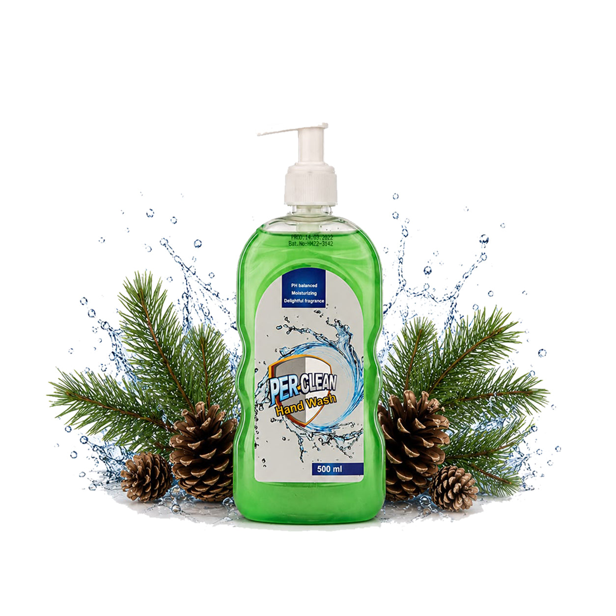 Hand washing liquid soap Clear green Scent 500 ml